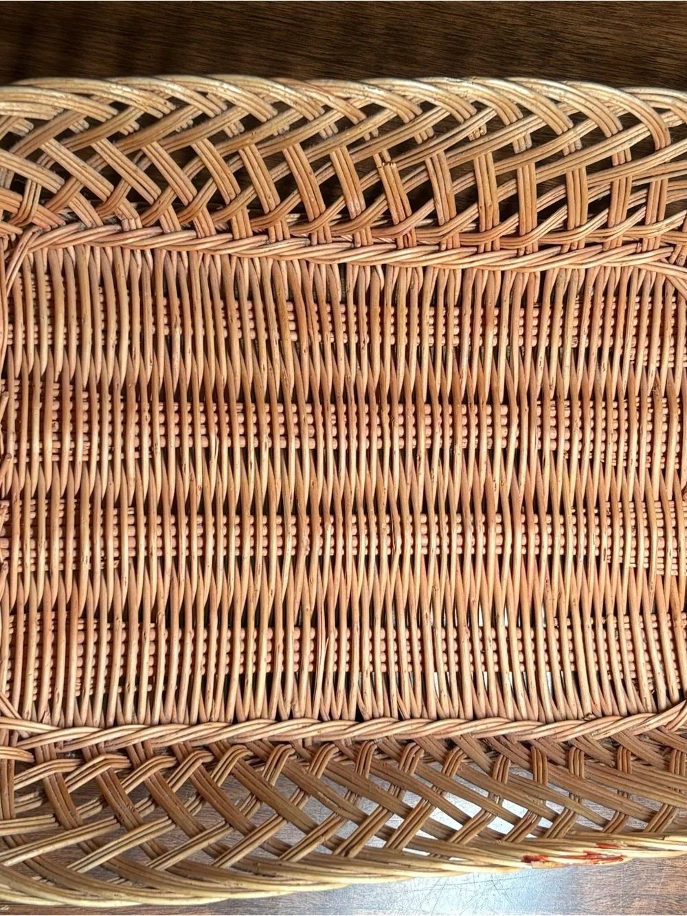 Handwoven Wicker Basket in Natural Brown - Versatile Home Accent